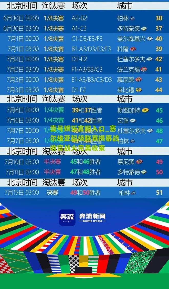 塞尔维亚超级联赛揭幕战收官战火完美收束